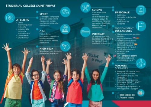 Etudier au collège privé Saint-Privat à Mende en Lozère En Lozère à Mende le collège privé Saint Privat